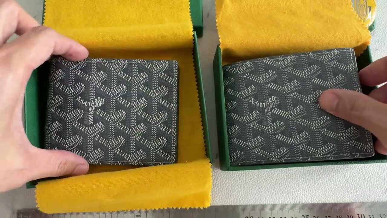 Goyard St Florentin wallet real genuine vs fake rep