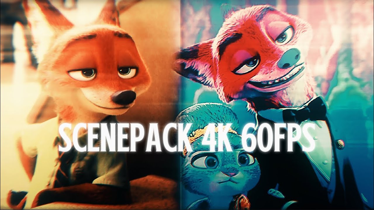 Zootopia 2 SCENEPACK OF NICK LINK BELOW DESCRIPTION 👇 Nick Wilde Scenepack 4K 60FPS 