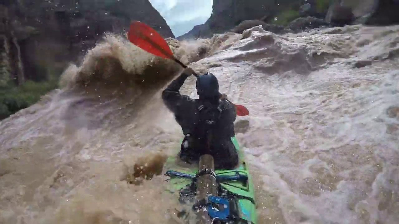 Lava Falls in a Self-Support Kayak