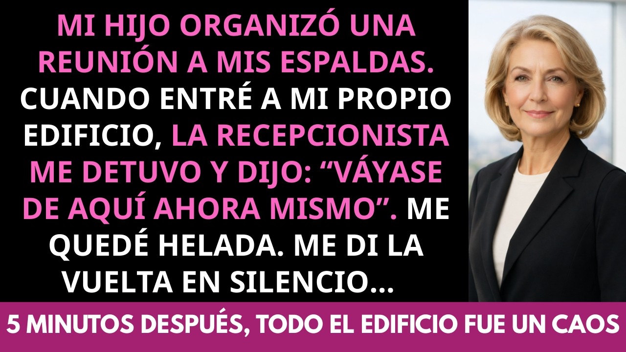 “Váyase de aquí ahora mismo” dijo la recepcionista. Me fui… 5 minutos después, todo fue un caos