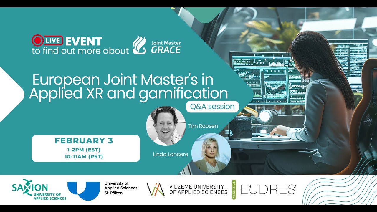 European Joint Master's in Applied XR and gamification (Q&A session)
