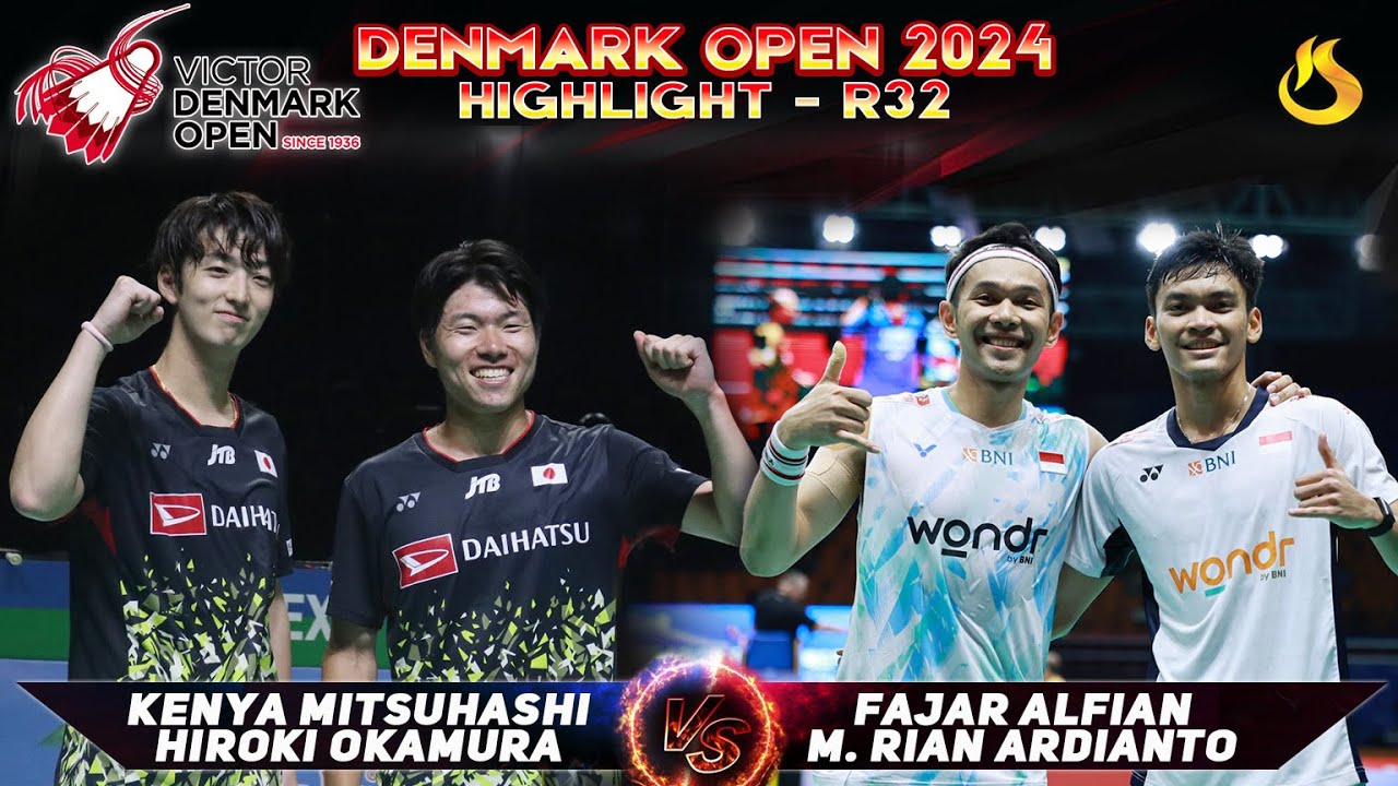 Kenya Mitsuhashi/Hiroki Okamura (Jpn) Vs Fajar/ Fikri (Ina) | Denmark Open 2025 | R32
