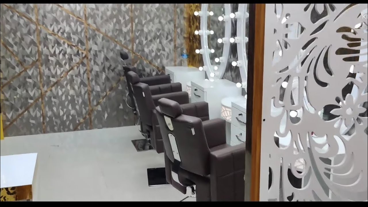 Priti Makeover salon// Ladies beauty parlour interior design // salon furniture interior design