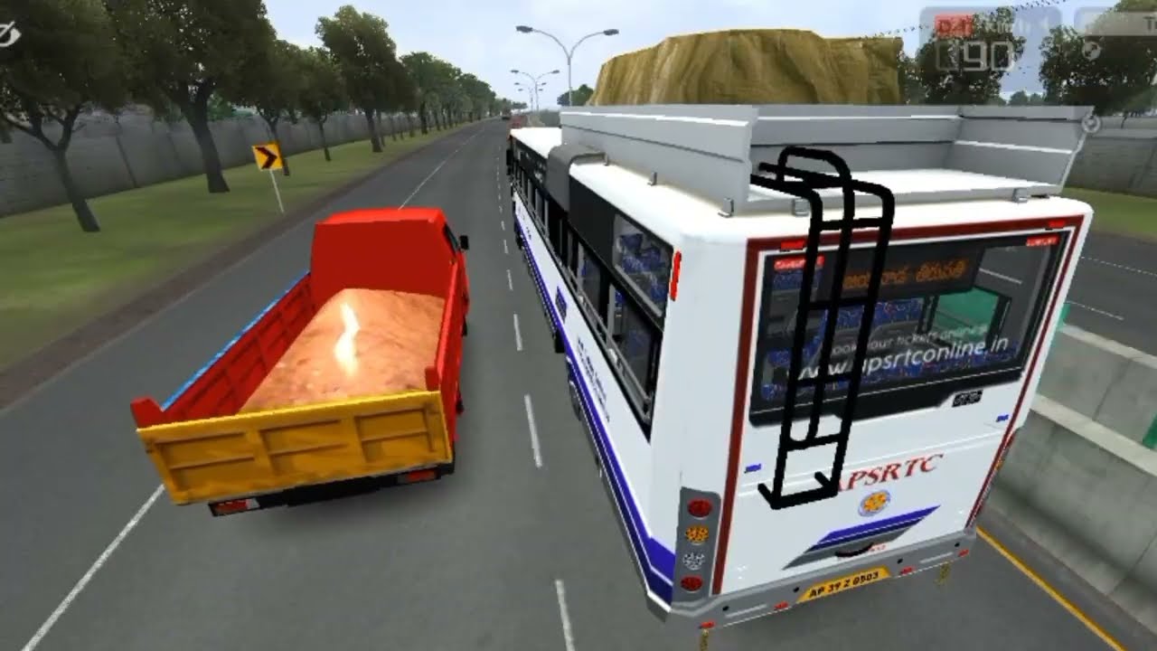 APSRTC Ultra Deluxe Bus Realistic Drive 😲 | Indian Roads | BusSID Gameplay
