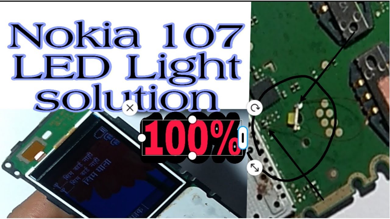 Nokia 107 LED light jumper solution