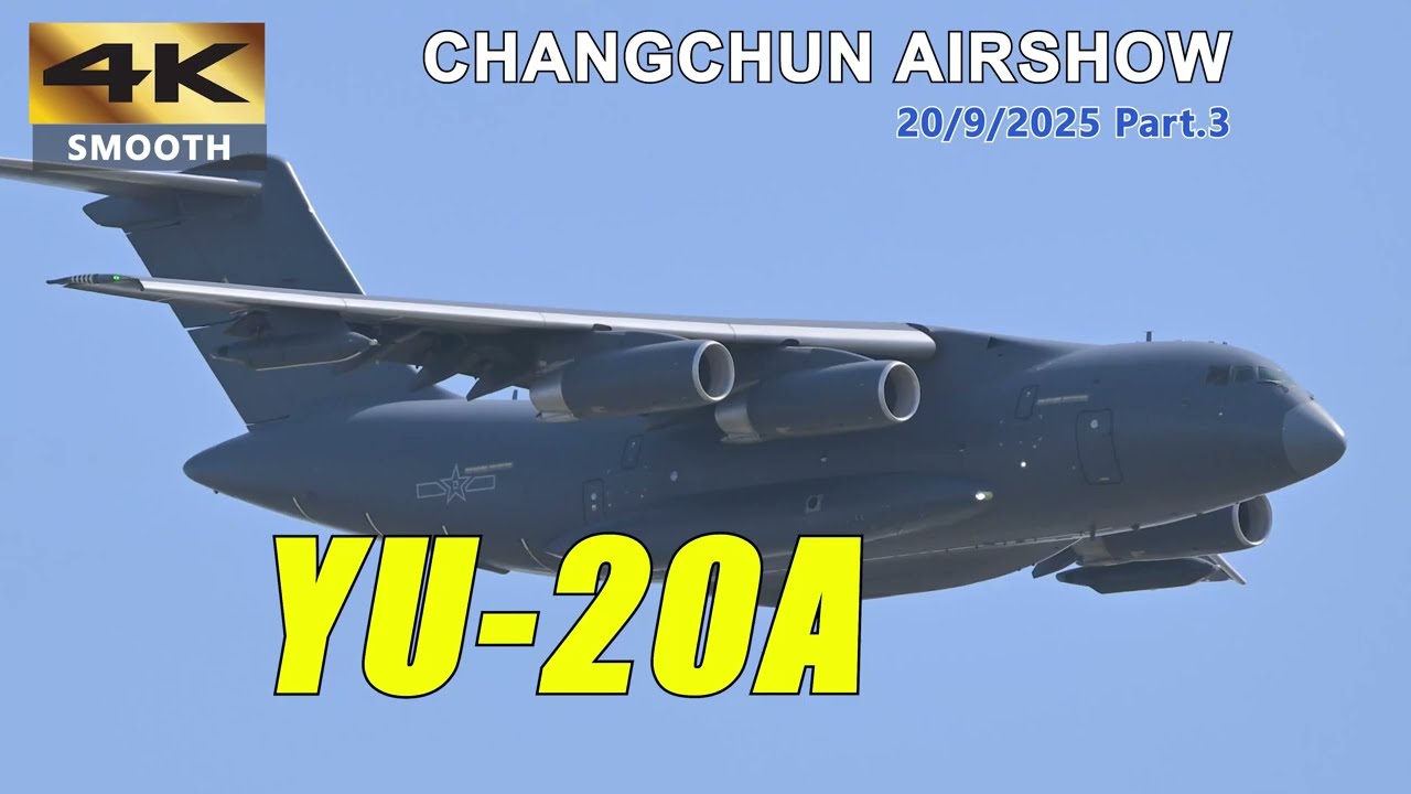 PLA Air Force YU-20A Aerial Refueling Aircraft Showcase @ Changchun Airshow 20/9/2025 Part.3