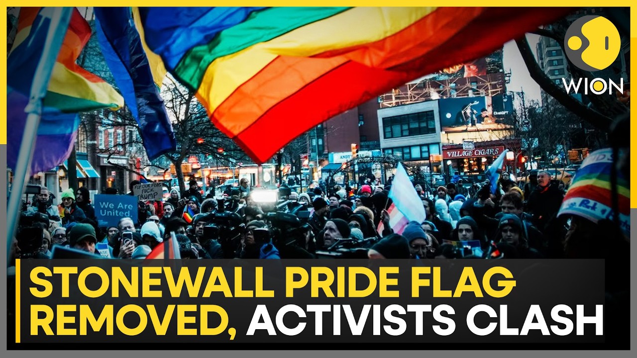 New York: Pride Flag Ripped from Stonewall Monument Sparks Fury | WION