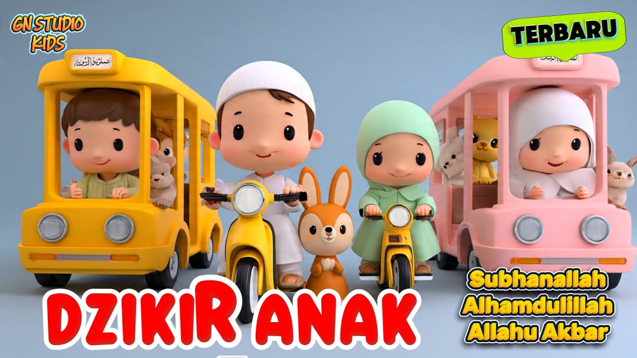 Dzikir Anak Terbaru - Allahu Akbar Subhanallah Lagu Anak Islami 2026 Animasi 3D anak terbaru