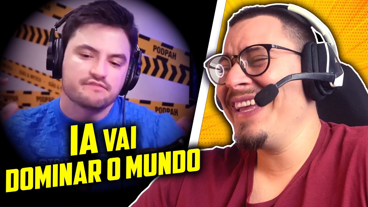 REACT - FELIPE NETO PERDE A LINHA NO PODPAH! | INTELIGÊNCIA ARTIFICAL DOMINARÁ O MUNDO [TOLEZUANDO]