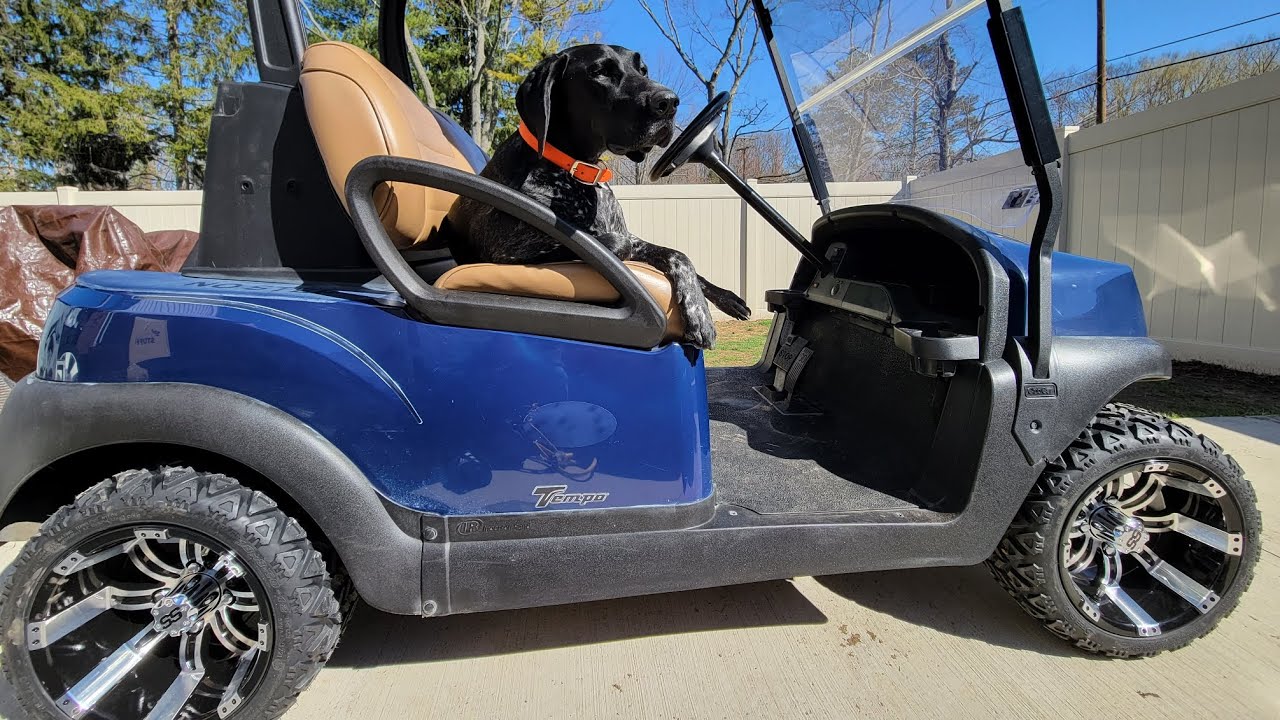 Electric Golf Cart wheels, no lift needed.