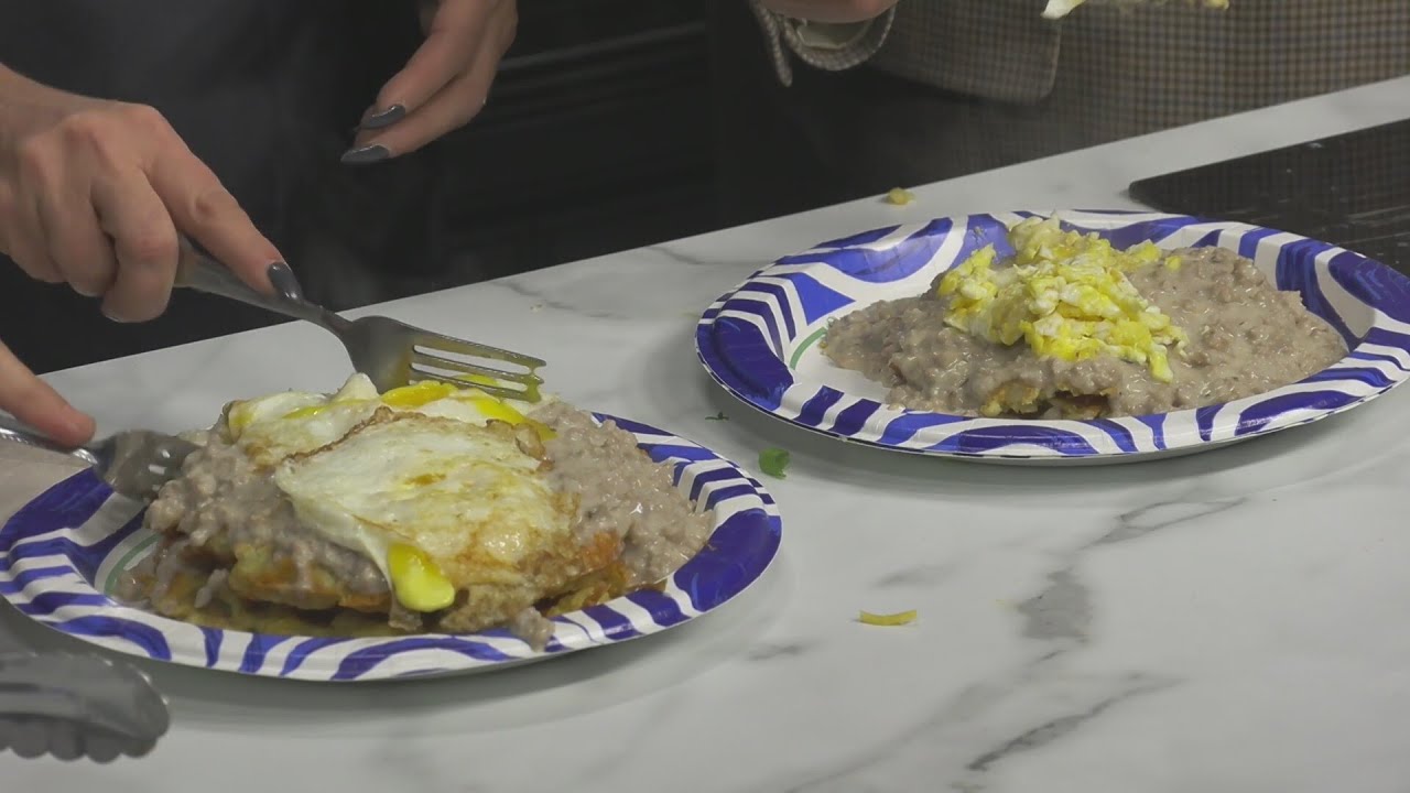 Dishin' It: Tater Tot Waffles with Eggs & Sausage Gravy Part 3