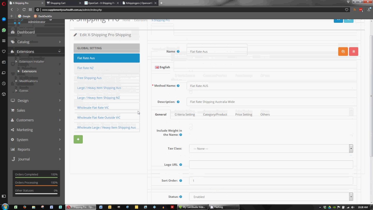 X-shipping Pro Opencart Shipping Tutorial - Basic Flat Rate