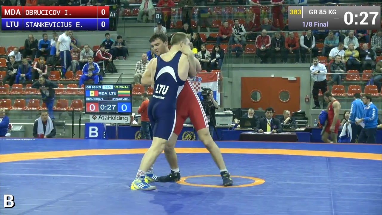1/8 GR - 85 kg: Eivydas STANKEVICIUS (LTU) df. Ivan OBRUCICOV (MDA) by TF, 8-0
