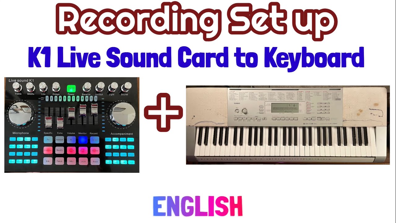 Connect K1 Live Sound Card to Keyboard