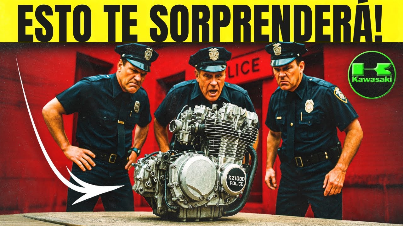 ¡La Impactante Verdad Detrás del Motor Policial Kawasaki KZ1000!