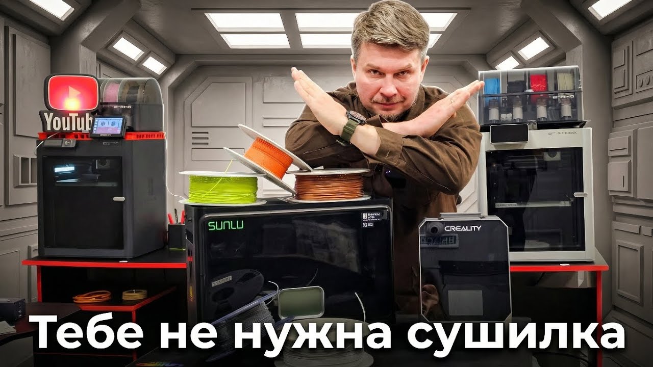 Тебе не нужна сушилка филамента для успешной 3D-печати