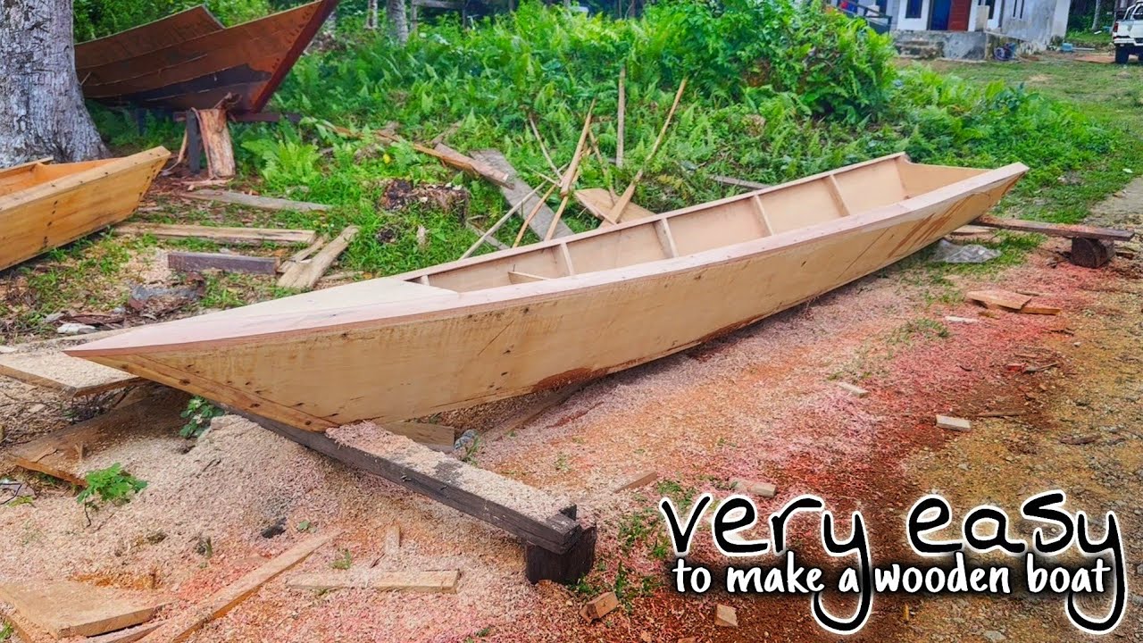 cara yang sangat mudah untuk membuat perahu kayu