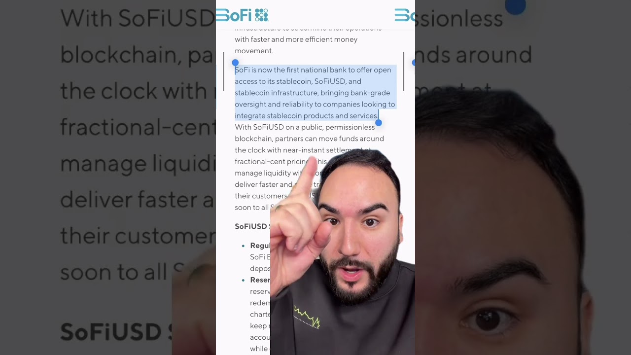 SoFi только что запустила стейблкоин! Это ОГРОМНОЕ событие!🚨