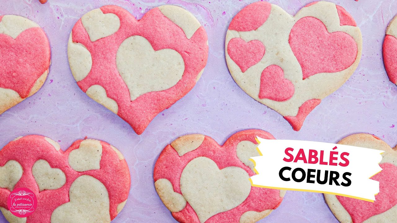 Des biscuits en forme de coeur pour la Saint-Valentin