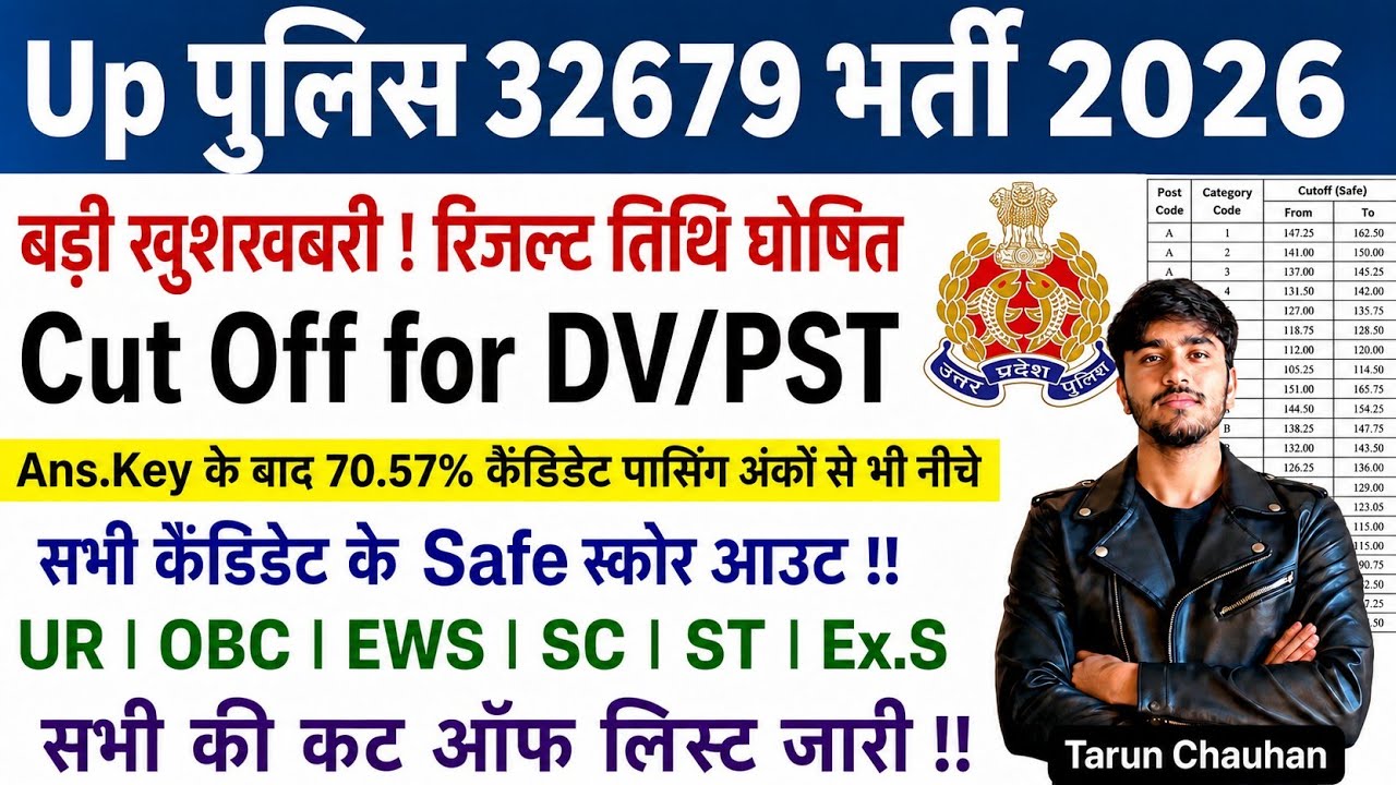 Up Police Constable Cutoff 2026 / Upp Expected Cutoff / UP Police 32679 Safe score  2026 Result Out?