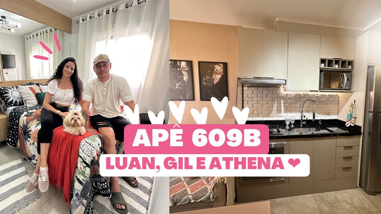 APARTAMENTO REAL LINDO do Luan, Gil e Athena | 24 metros | @studio609b