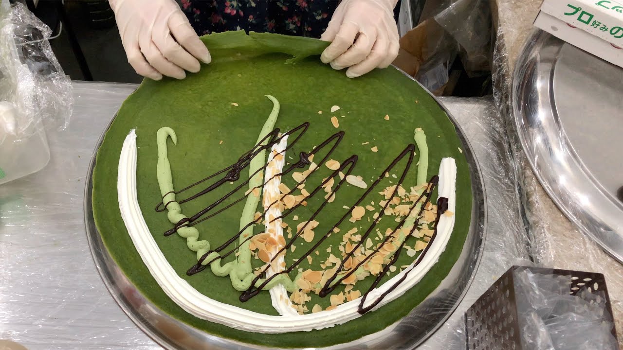 侘び寂びクレープ職人japanese street food - creamy crepe compilation ICE CREAM CREPE Compilation Tokyo Japan