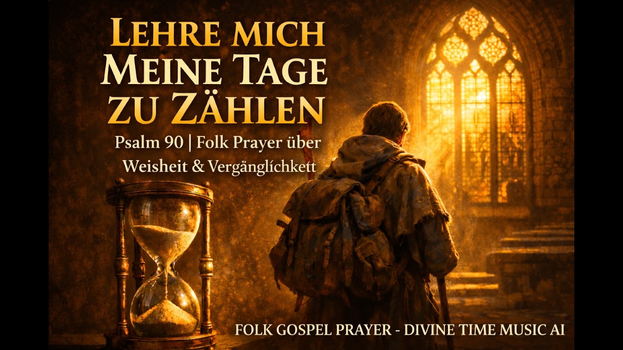 LEHRE MICH MEINE TAGE ZU ZÄHLEN 🙏 |Folk Prayer über Weisheit & Vergänglichkeit |Divine Time Music AI