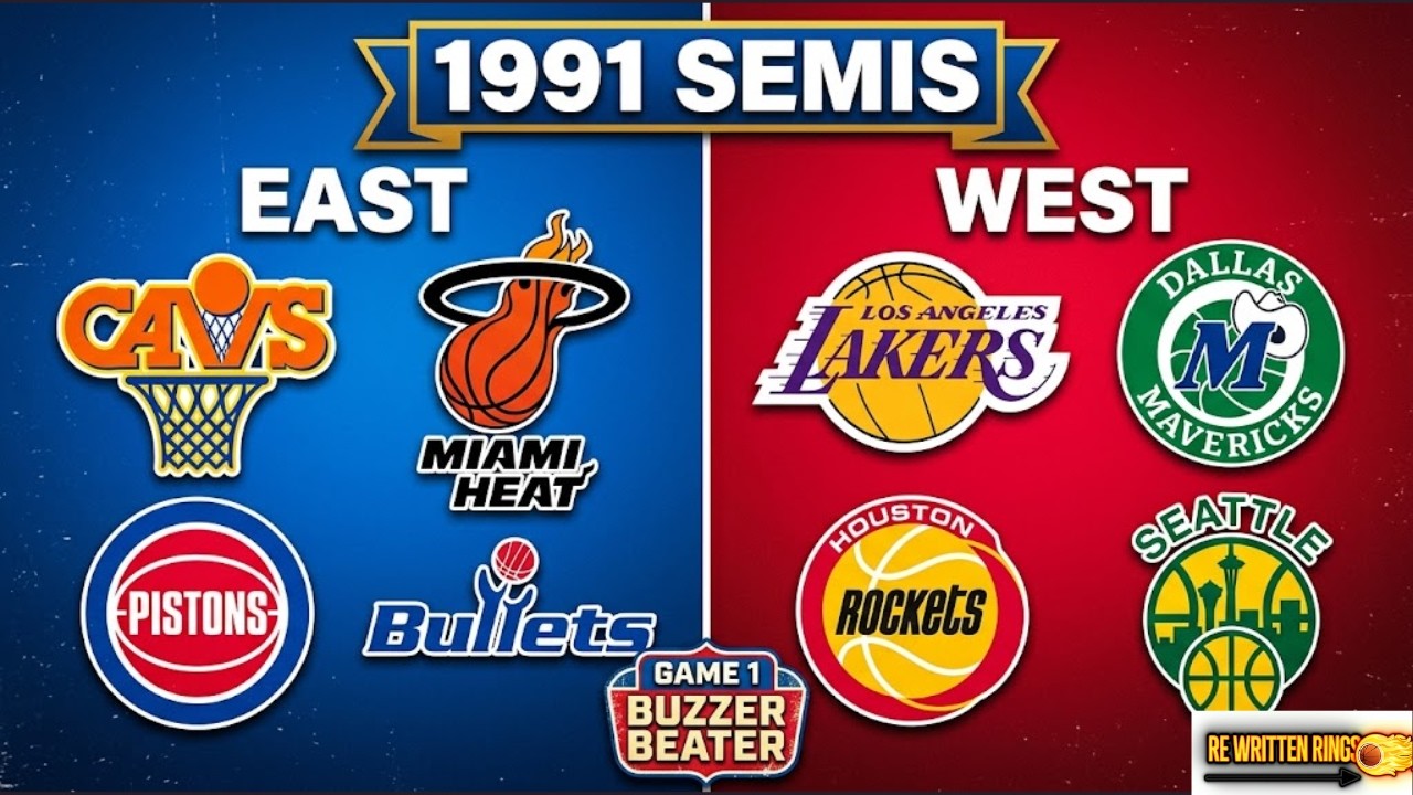 Buzzer Beater, Sweep & 6-Game Battles NBA Conference Semis | 1991 Ep. 3
