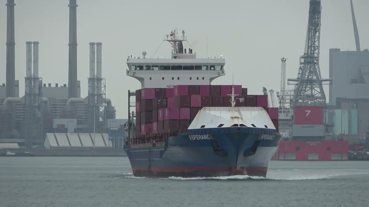 ShipSpotting in Rotterdam, The Netherlands - Part 127 4K