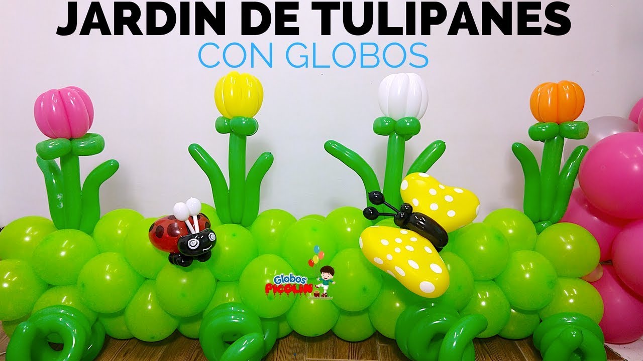 Jardin de tulipanes con globos – Garden of tulips with balloons #209