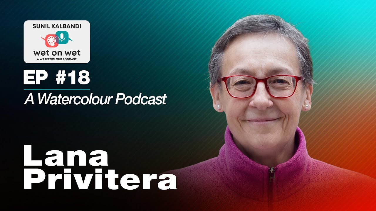 Выпуск № 18: Лана Привитера | Живопись на неровной стороне и ясное видение акварели | Подкаст Wet...