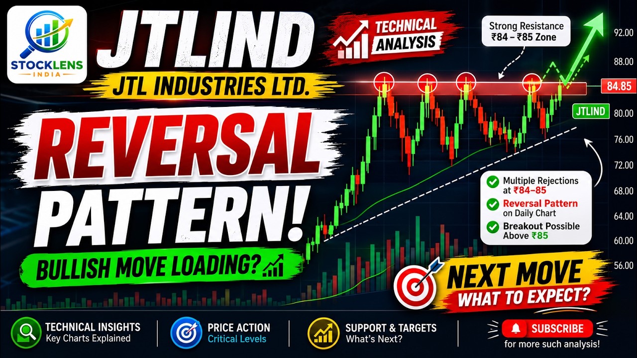 JTLIND Breakout Loading? ₹85 Resistance Will Decide the Next Big Move | Technical Analysis