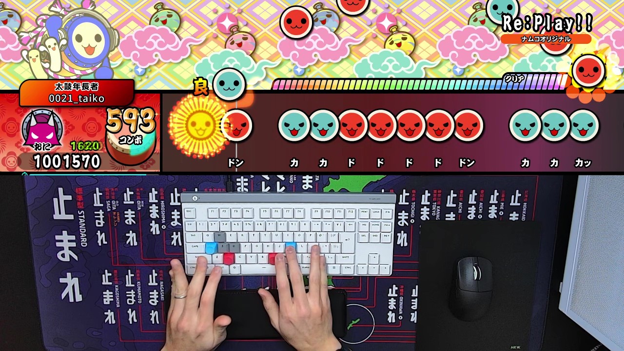 [Keyboard Sound] Re:Play!! (Oni) DFC [Taiko no Tatsujin Rhythm Festival Steam]
