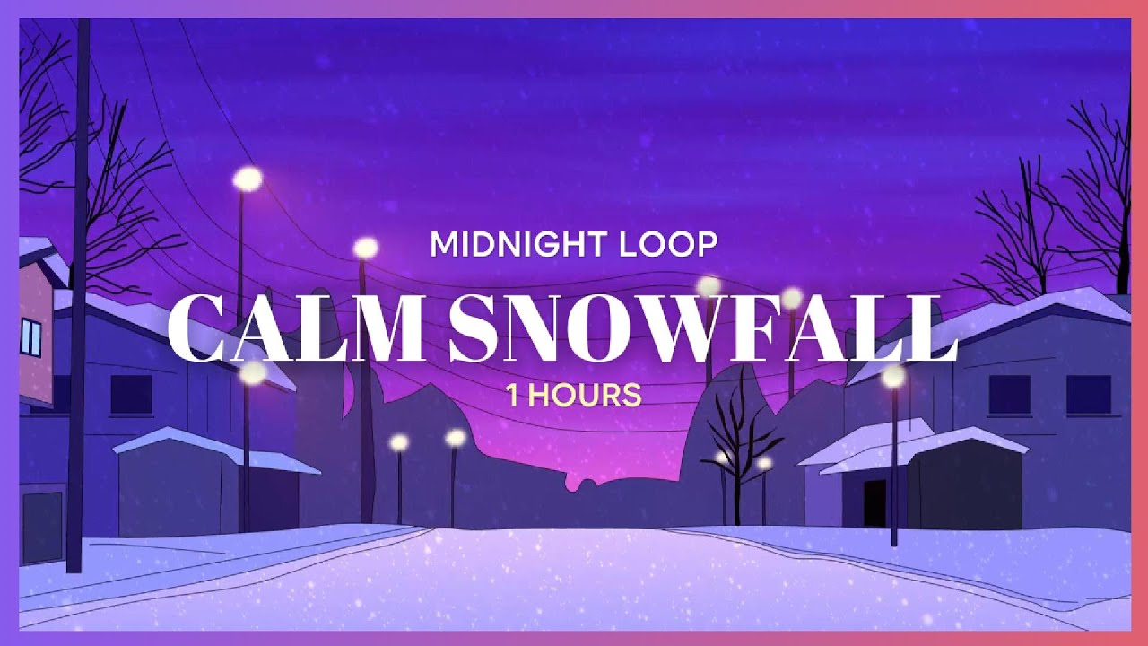 ❄️ Snowfall Lofi for Students & Overthinkers | 1 Hour Cozy Winter Mix 💜📚