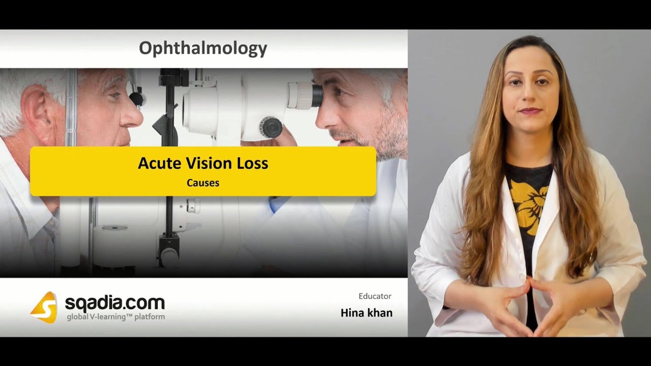 Acute Vision Loss | Causes | Ophthalmology Lectures | Medical Student | V-Learning