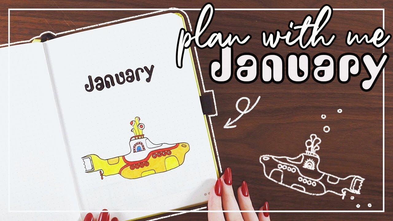 Plan With Me in my Husband's Bullet Journal!  |  January 2020
