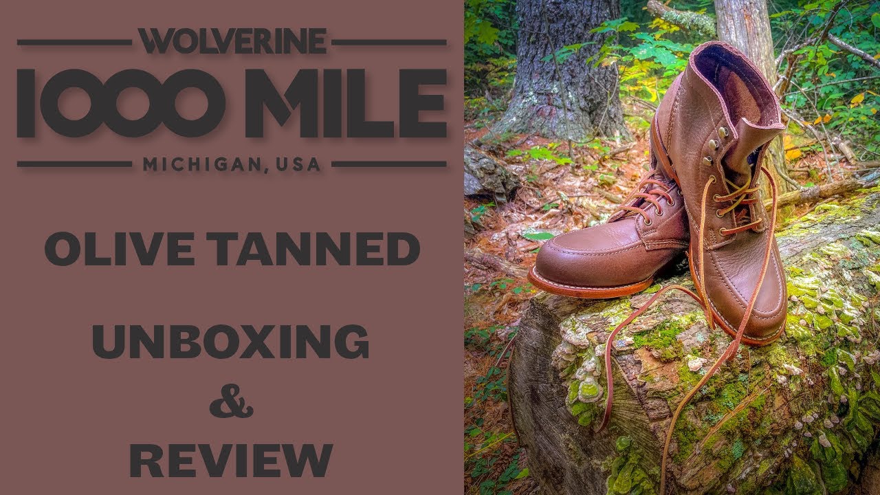 Wolverine 1000 Mile Olive Tanned Boots - Unboxing & Review