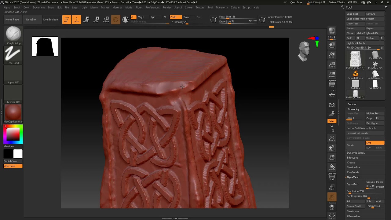 ZBrush Stone Sculpt and Export