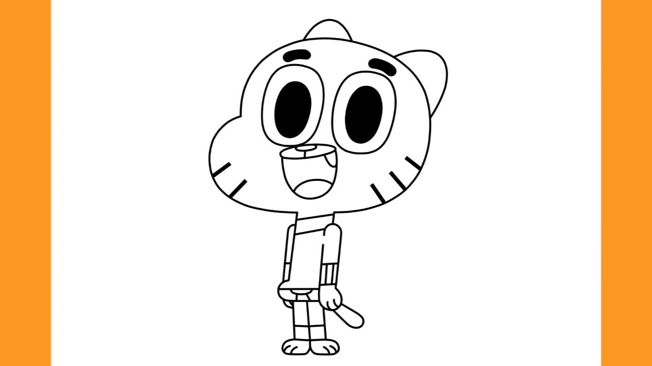 How to Draw GUMBALL WATTERSON (The Amazing World of Gumball)