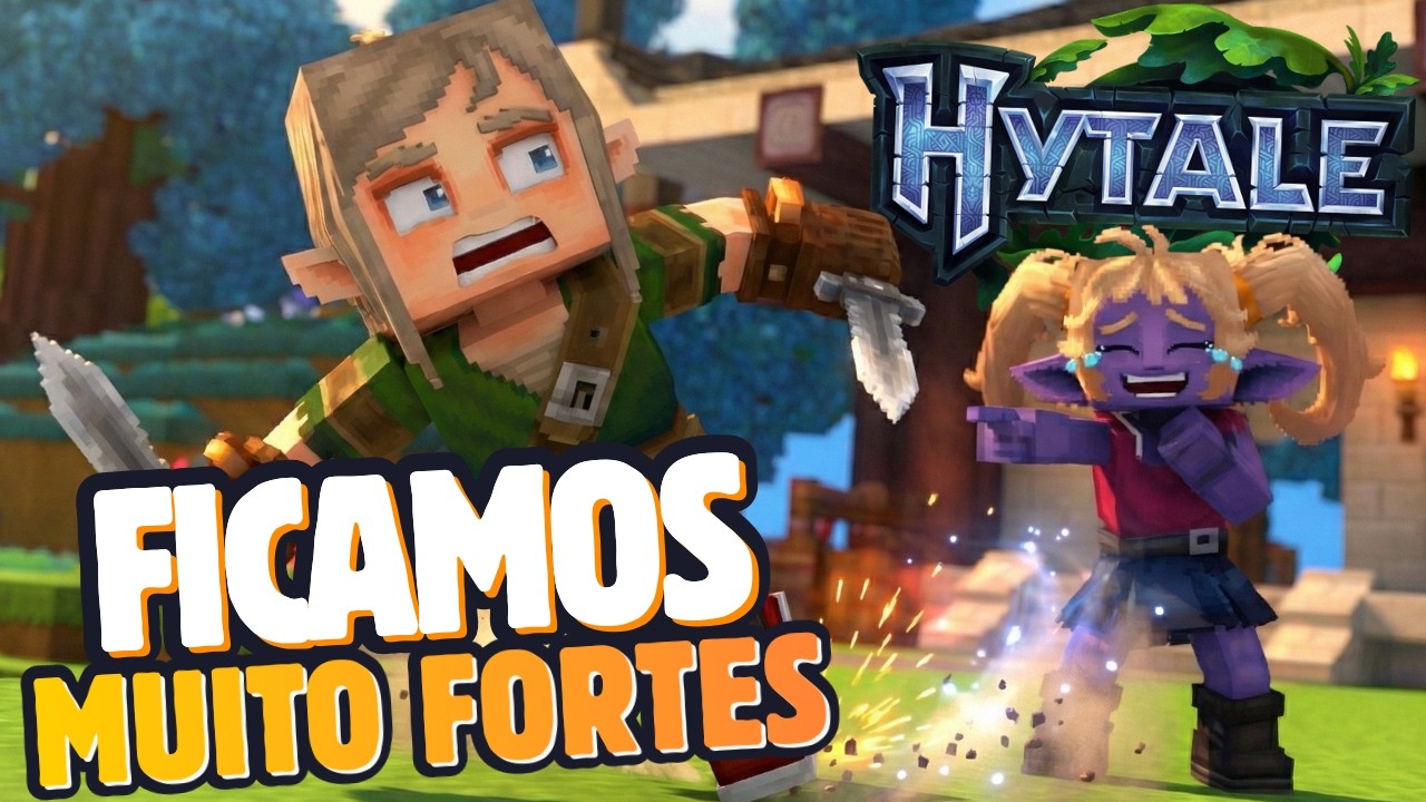 Ficamos SUPER FORTES e PEGAMOS os MELHORES ITENS PARA INICIAR NOSSA JORNADA Ep.2:Hytale Hyhon