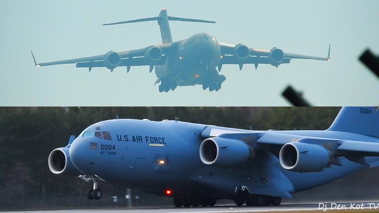 *RARE* US Air Force Boeing C-17A at Palanga Airport (Lithuania)