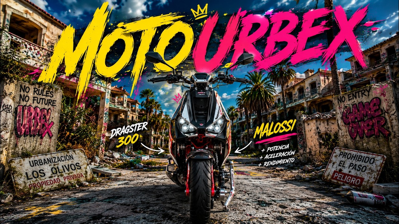 MOTOURBEX en urbanizaci&oacute;n abandonada