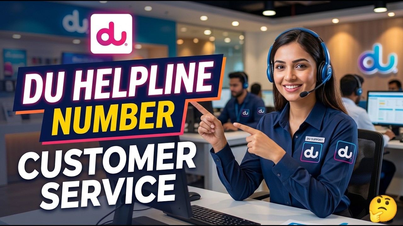 Du Customer Care Number 2026 | Du Hallplin Number UAE | How To Call Du Customer Service