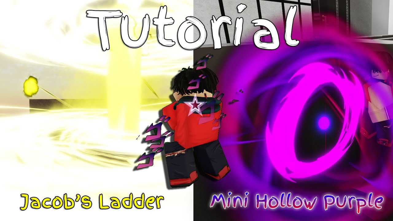 MINI HOLLOW PURPLE + JACOB'S LADDER TUTORIAL (Jujutsu Shenanigans Skill Builder)