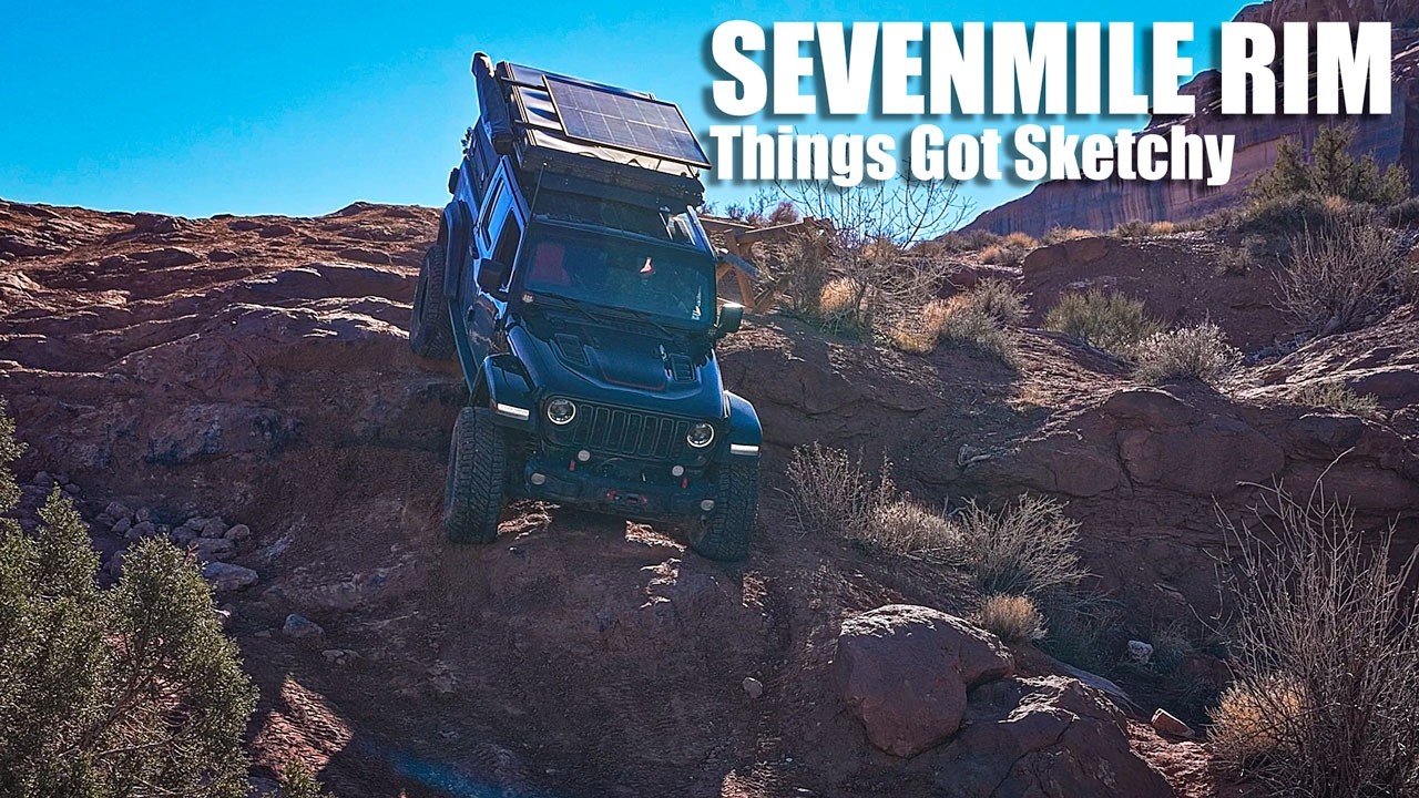Solo Overlanding SEVENMILE RIM: How Sketchy Is This Moab Trail?