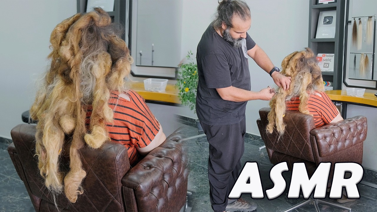 WHAT IF YOU WERE IN THIS SITUATION! 😥 Homeless Awareness - Amazing Transformation - ASMR Haircut
