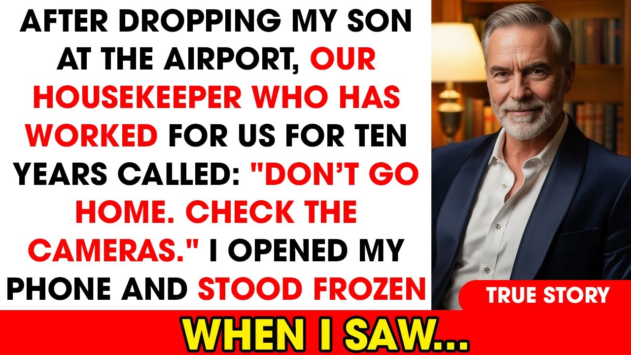 After I Dropped My Son at the Airport, Our Housekeeper Texted: 'Don't Go Home. Check the Cameras.'