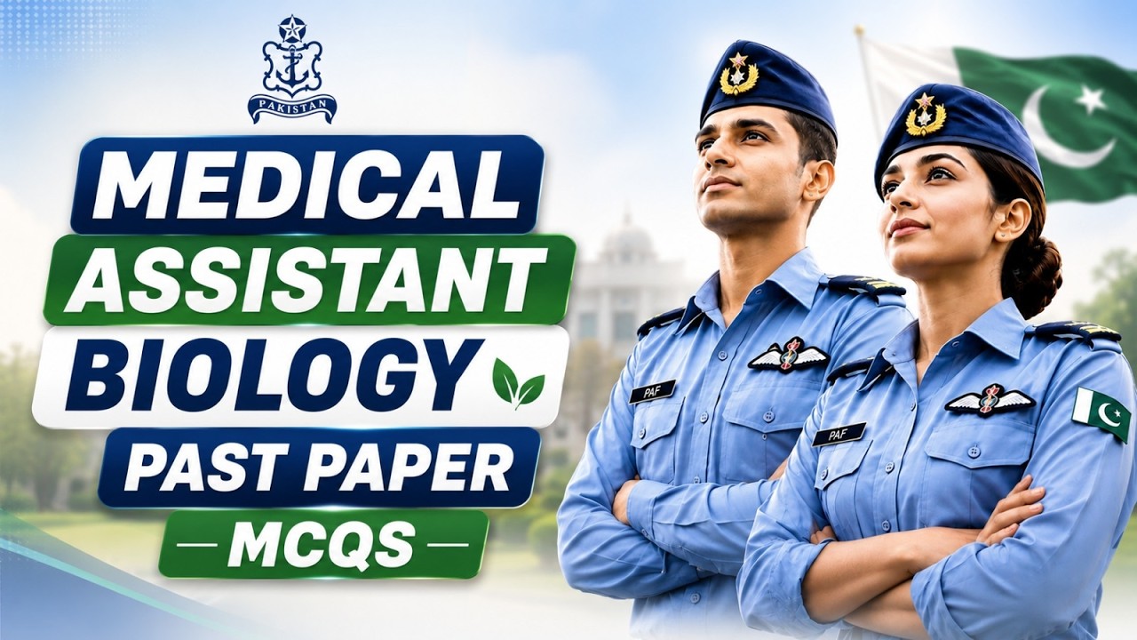 PAF Civilian Jobs 2026 | PAF Medical Assistant Past Papers |PAF Medical Assistant Most Repeated Mcqs