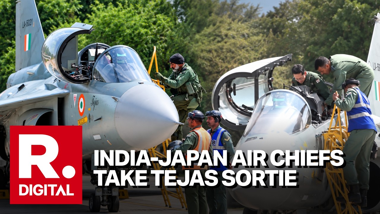 WATCH: India-Japan Air Chiefs Take Tejas Sortie In Jodhpur | Exercise Veer Guardian 2026