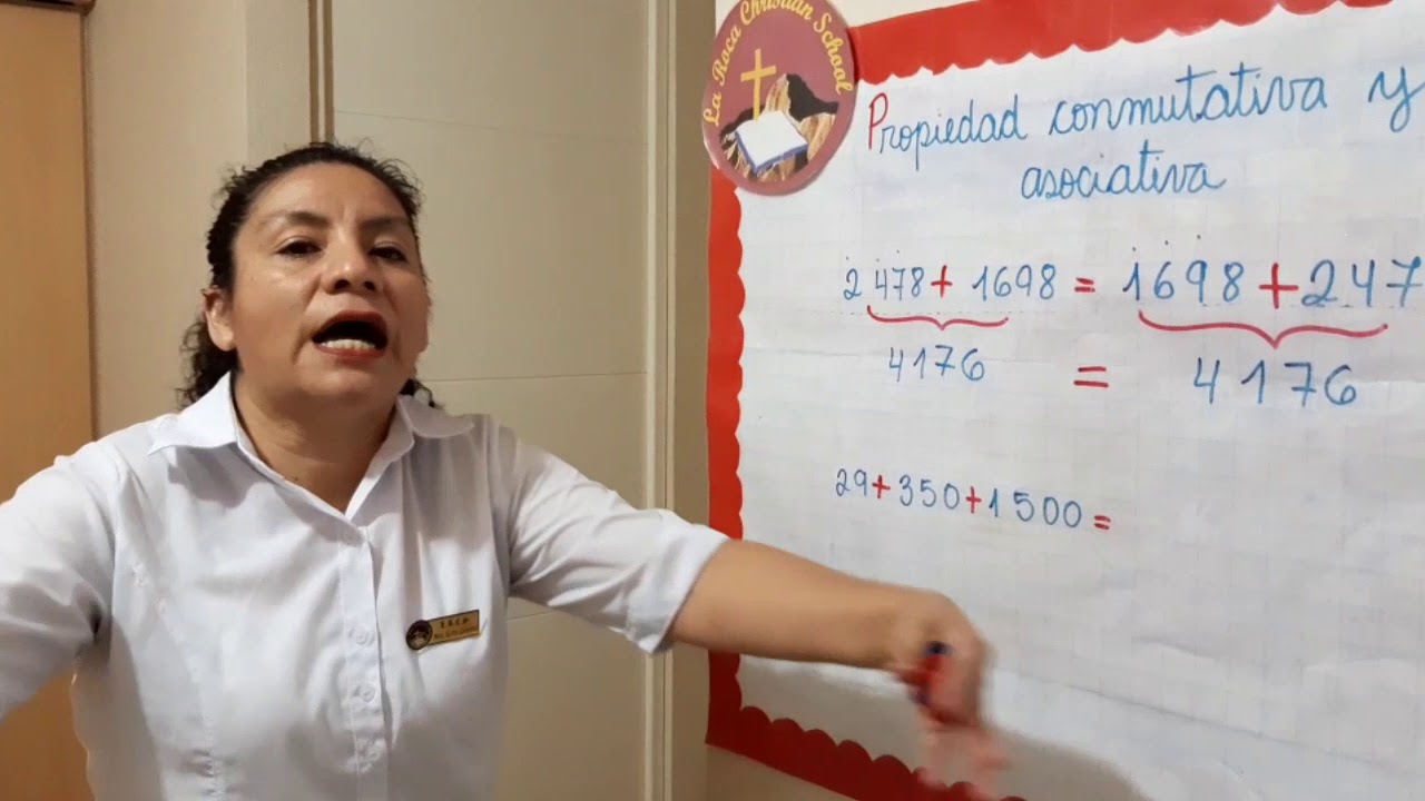 16ava clase -Aplicamos las propiedad conmutativa y asociativa -3er grado Matemática